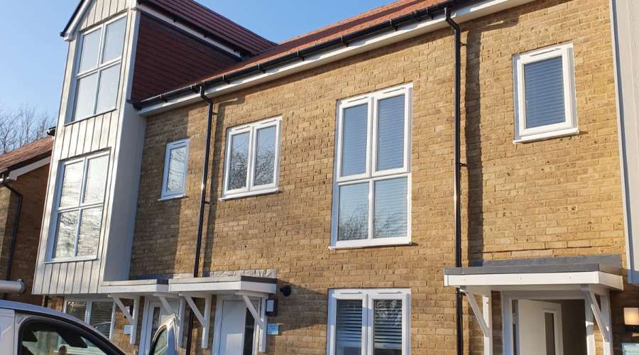 Gutters cleaned